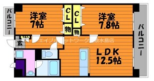 ベルフォーレ水島の物件間取画像